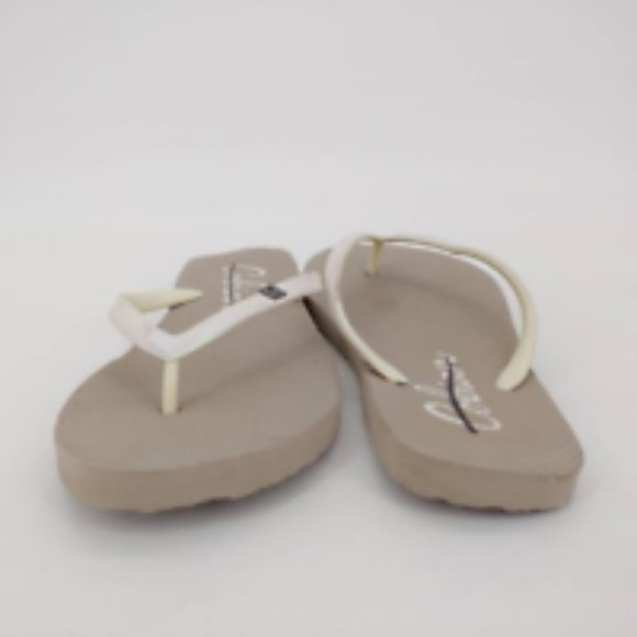 Cobian Womens Thong Flip Flop Sandals White Slip On Pool Beach L - Picture 3 of 10